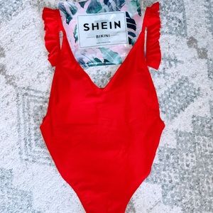 BRAND NEW! SHEIN red one piece